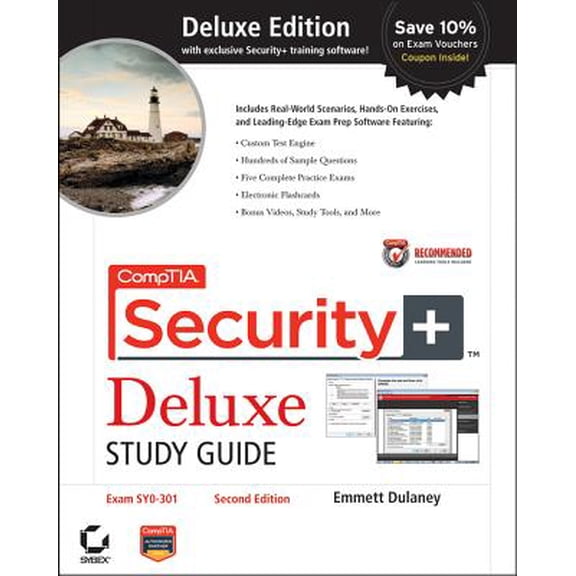 Pre-Owned CompTIA Security+ Deluxe Study Guide Recommended Courseware Exam SY0-301 by Emmett Dulaney
