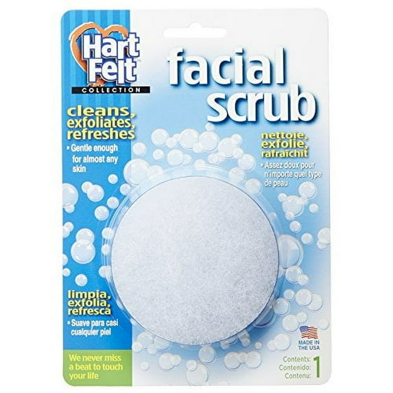 Compac Hart Felt Facial Scrub Sponge,1 Count, 3 Pack