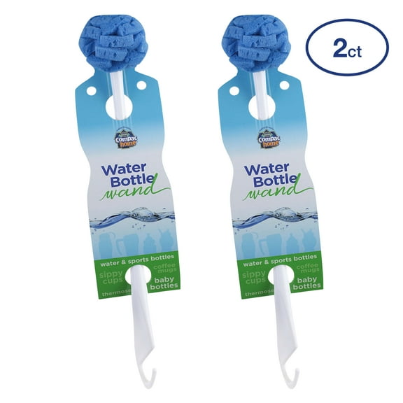 Compac Home 2-Pack Blue Baby Bottle Brush with Long Handle