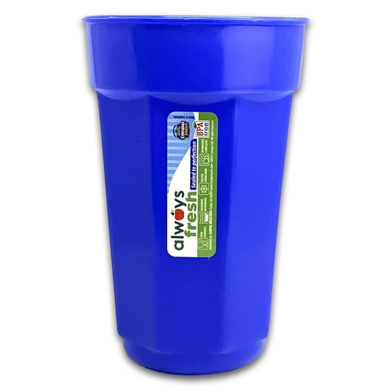 Compac Home Plastic Tumbler, 22 oz Capacity, Ocean Blue, Top Rack Dishwasher Safe