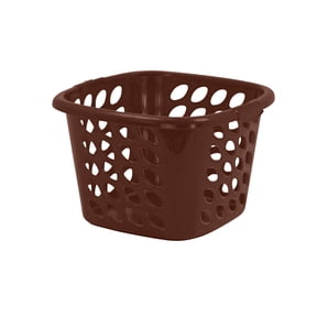 Compac Home Adult 1-Bin Chocolate Brown Laundry Basket