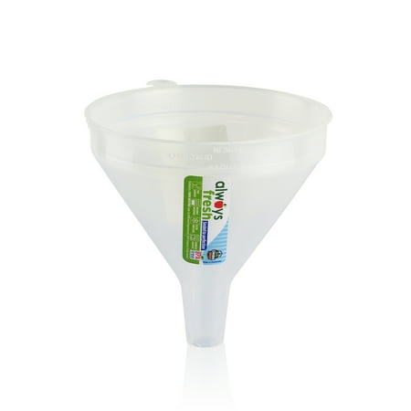 Compac Home Cooking Funnel – Large, Clear Natural, Food Storage, Portion Control, Dishwasher Safe