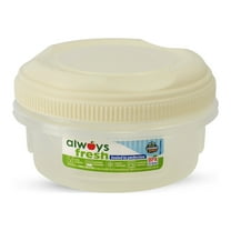 Compac Home Hi-Top Household Kitchen Plastic Cylinder Container - 12oz - Ivory - Food Storage, Portion Control, Dishwasher Safe, Microwave Safe