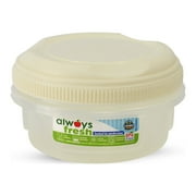Compac Home Hi-Top Household Kitchen Plastic Cylinder Container - 12oz - Ivory - Food Storage, Portion Control, Dishwasher Safe, Microwave Safe