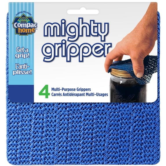 Compac Home Mighty Gripper Non-Slip Pads - Jar Opener, Lid Remover, Stabilizer, 4 Count
