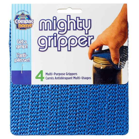 Compac Home Mighty Gripper Non-Slip Pads - Jar Opener, Lid Remover, Stabilizer, 4 Count