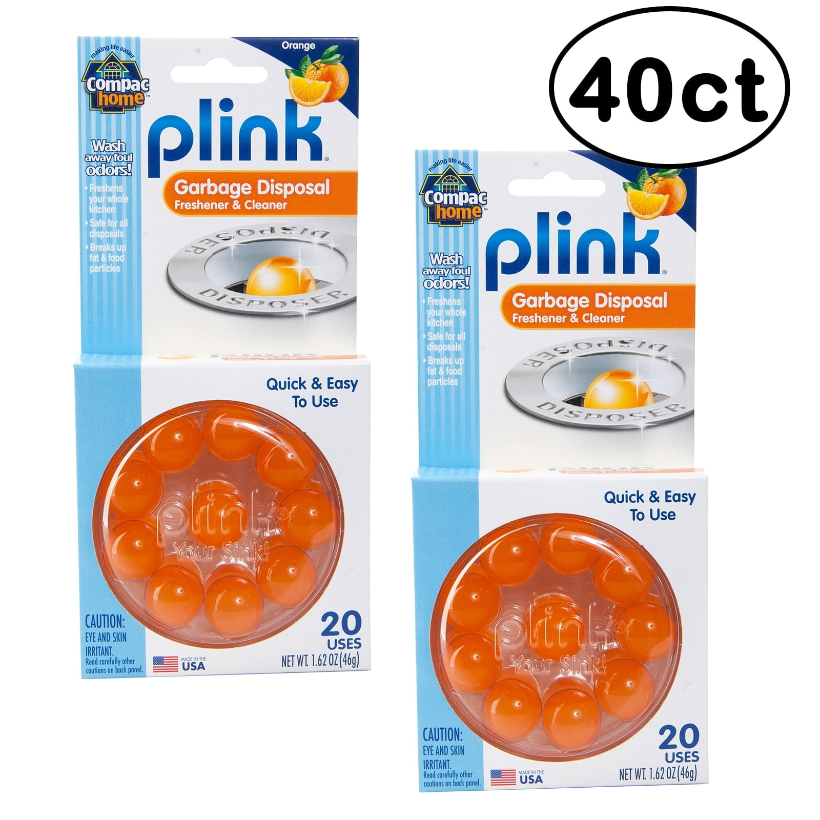 Compac Home Plink Garbage Disposal Cleaner and Deodorizer Tablets