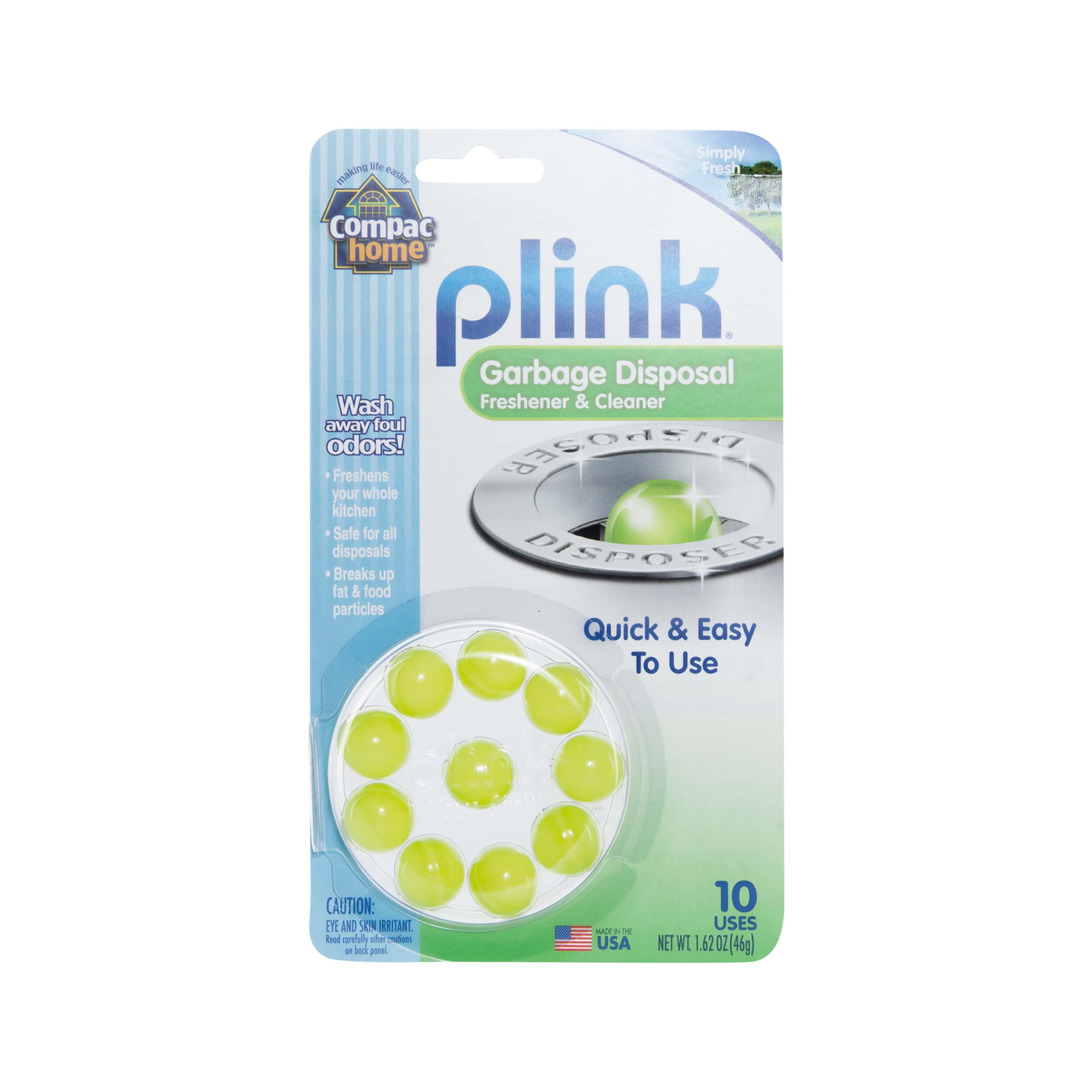 Compac Home Plink Garbage Disposal Cleaner and Deodorizer, Freshens