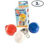 Compac Home Quik Top Soda Lid Cover, Locks in Carbonation, Multi-Function Cap-Coaster, 3 Count