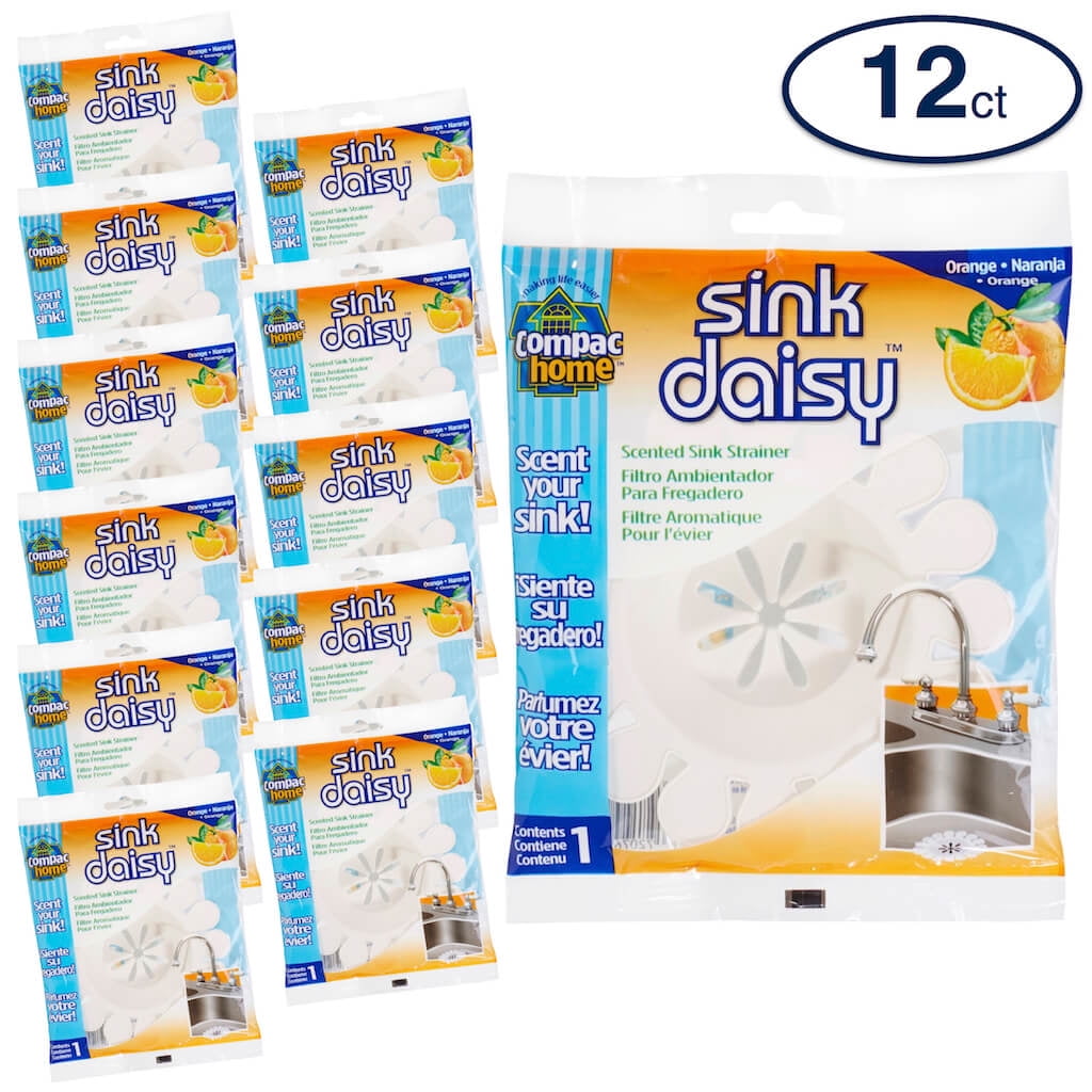 Compac Home Sink Daisy Scented Kitchen Sink Strainer, Freshen Sink with