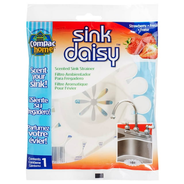 Compac Home Sink Daisy Scented Kitchen Sink Strainer, Freshens Smelly