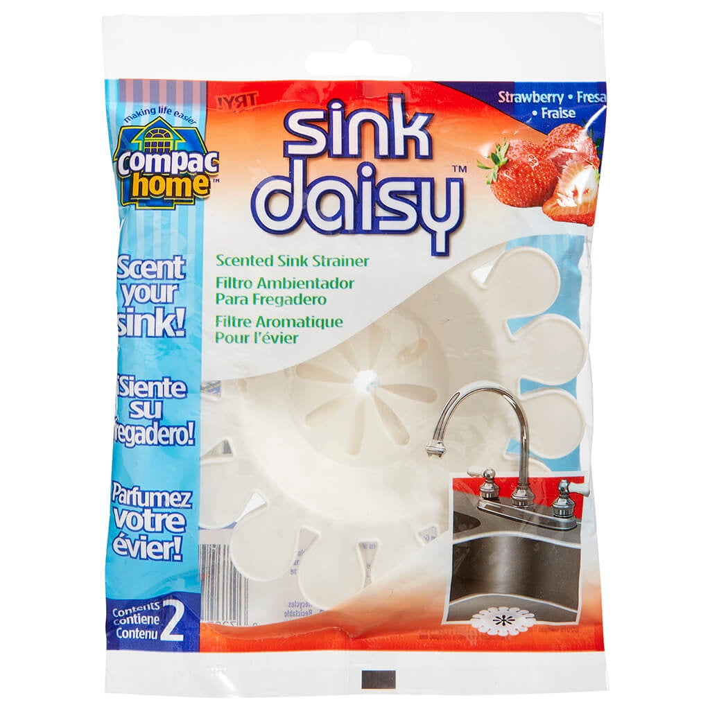 Compac Home Sink Daisy Scented Kitchen Sink Strainer, Freshens Smelly