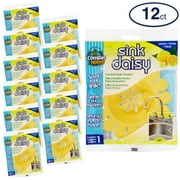 Compac Home Sink Daisy Scented Strainer, Freshens & Protects Disposal, Lemon Scent, 12 Count