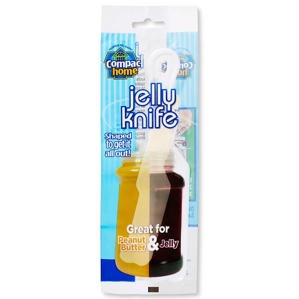 Compac Jelly Knife Spreader Plastic Knife Spatula and Contoured Jar