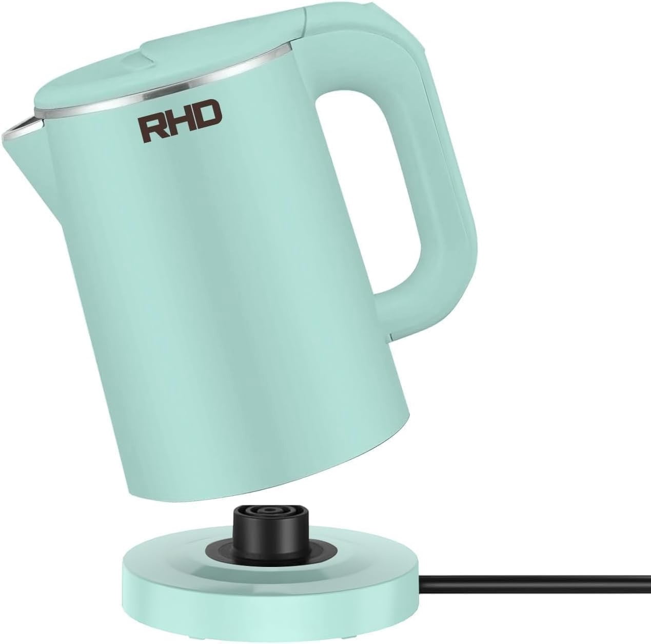Compact 0.8L Stainless Steel Electric Kettle - Safe Fast Boil for Tea & Coffee