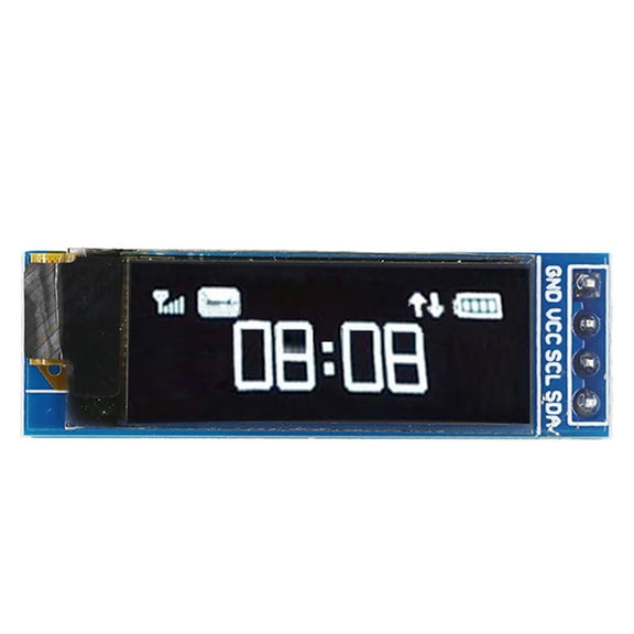 Compact 0 91 Inch For OLED Display Module with IIC Communication Features 128x32 Resolution and Low Power Requirements
