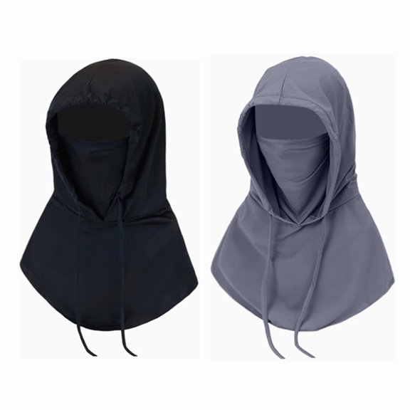 Compact 1/ Balaclava Men Women Face Mask Sun/UV Protection Breathable Long Neck Covers 2pcs Typpkmm