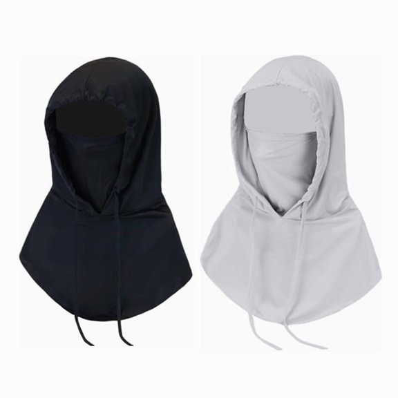 Compact 1/ Balaclava Men Women Face Mask Sun/UV Protection Breathable Long Neck Covers 2pcs Typpkmm