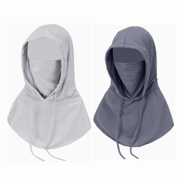 Compact 1/ Balaclava Men Women Face Mask Sun/UV Protection Breathable Long Neck Covers 2pcs Typpkmm