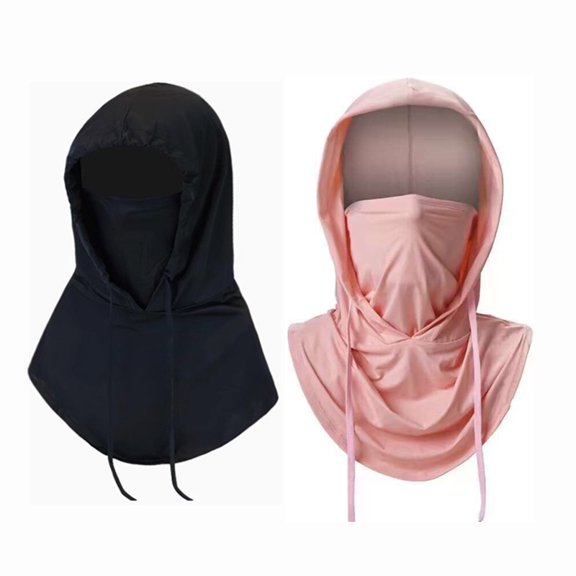 Compact 1/ Balaclava Men Women Face Mask Sun/UV Protection Breathable Long Neck Covers 2pcs Typpkmm