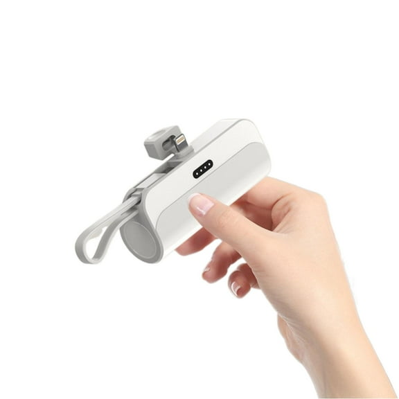 Compact 10,000mAh Pocket Capsule Power Bank - Portable and Lightweight Mobile Charger for On-the-Go Charging