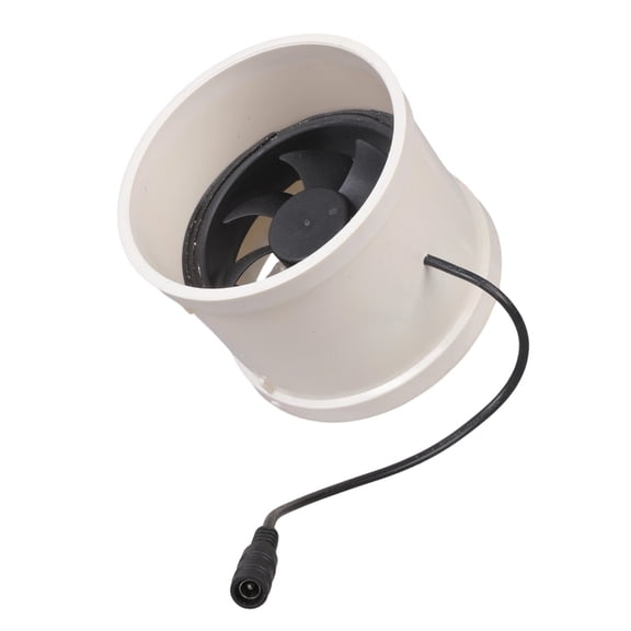 Compact 110mm PVC Duct Fan 12V High Speed 3600rpm for Office Bathroom Exhaust
