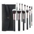 thumbnail image 1 of Compact 12 Pieces Cosmetic Brush Set Travel Face And Eye Makeup Brushes, 1 of 14