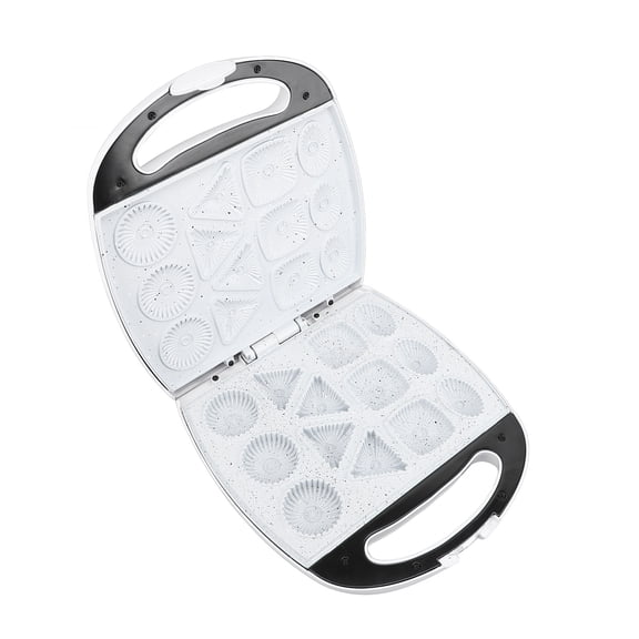 Compact 13-Hole Electric Cookie Maker and Household Biscuit Machine with Nonstick Coating and Safety Handle for Waffle Breakfast, 110V US Plug