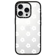 thumbnail image 1 of Compact 16 Pro Case [4 ft. 2X Military Grade Drop Protection/Slim/Lightweight] - Ditsy Daisies - White - Clear Black, 1 of 5