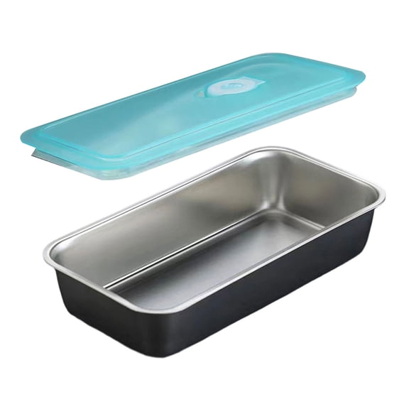 Compact 2 Section Box Stainless Steel Reusable Carrier For Dips Sauces