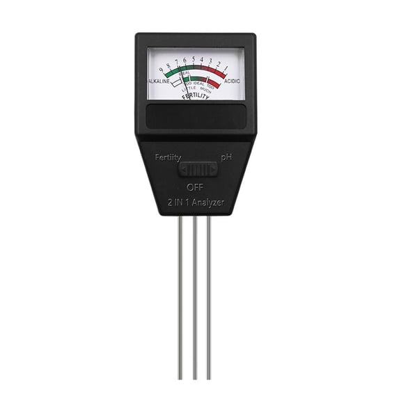 Compact 2 in 1 Soil Fertility & Tester with Three Probes Soil Testing Kit for Flowers Potted Garden