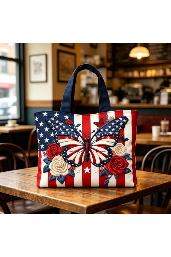 Compact 250th Anniversary Quilted Tote Bag, Small Commemorative Shoulder Handbag with Pockets, Lightweight Durable Daily Carry Bag for Errands, Travel, Special Anniversary Gift for Her