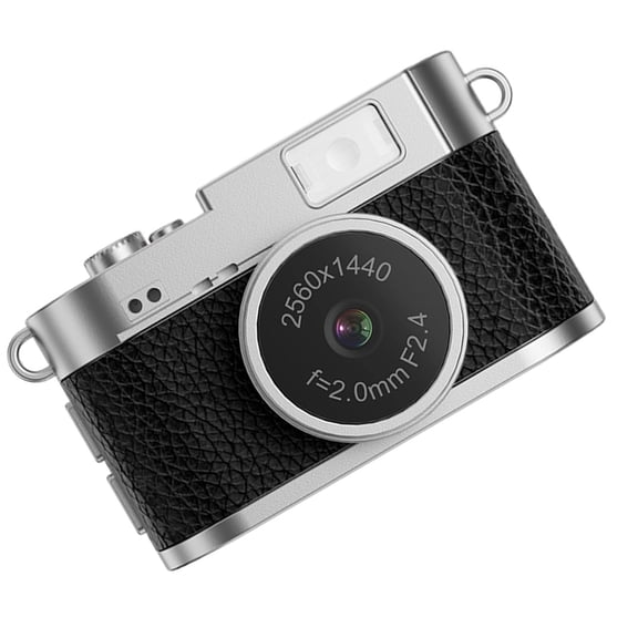Compact 2K Digital Camera Alloy Body Shockproof Design for Students Travel Use