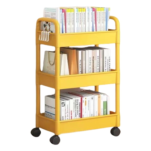 Photo inspiration: Visual Reference: Compact 3 Shelf Rolling Cart Plastic Multi Purpose Organizers Movable