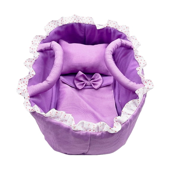 Compact 30cm Doll Travel Bed For Easy Carrying And Interactive Playing Activities
