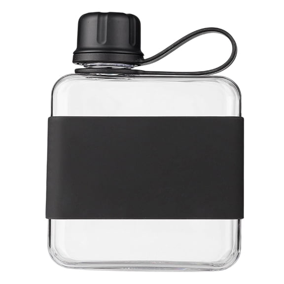 Compact 320ml Flat Water Bottle with Ergonomic Handle Leak Proof