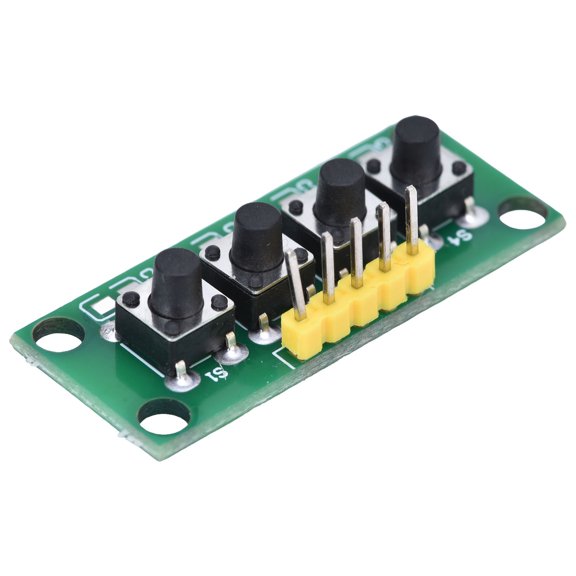 Compact 4,Key Keypad, Reliable PCB Design, Low Interference, Ideal for Students