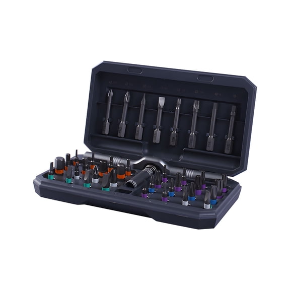 Compact 42 In 1 Screwdriver Group With Tips And Portable Case Ideal For Home Repairs And Assemblies