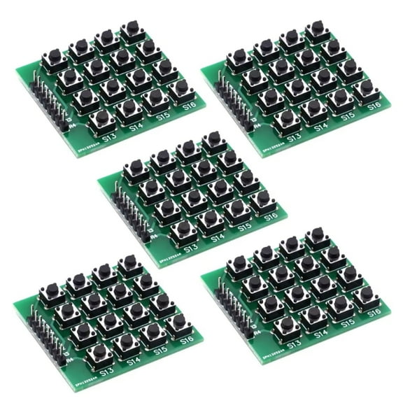 Compact 4x4 Matrix Keypad Module 16Keys With Micro Switch For Arduino Raspberry Pi Integration Projects Microcontrollers