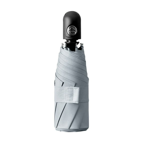Compact 5-Fold Auto Open Blackout Umbrella,8-Rib Windproof Design with Reverse Close,Portable Sun and Rain Protection for Travel,Durable Fiberglass Frame for All-Weather Use.