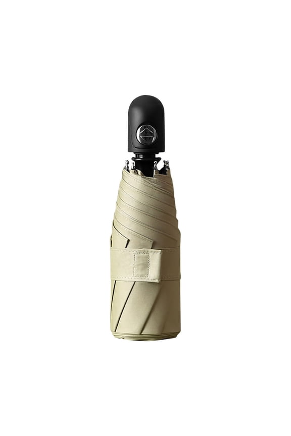 Compact 5-Fold Automatic Umbrella, Ultra Portable Sun and Rain Shield with Strong Frame, Mini Travel Umbrella for Purse or Backpack