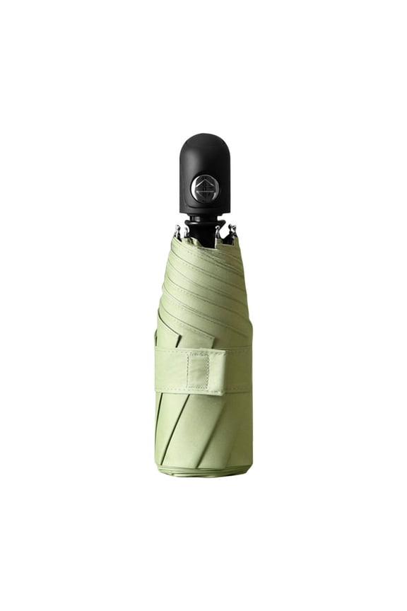 Compact 5-Fold Automatic Umbrella, Ultra Portable Sun and Rain Shield with Strong Frame, Mini Travel Umbrella for Purse or Backpack