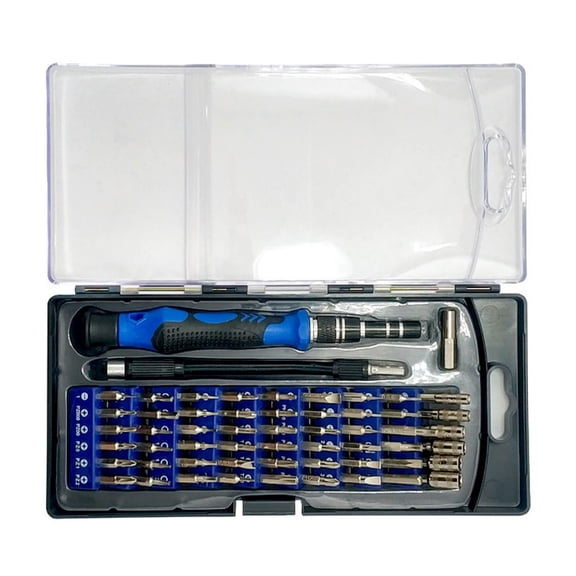 Compact 58 Piece Precisions Screwdriver Tool Set for Craft Projects and Professional Technician Electronics Maintenance