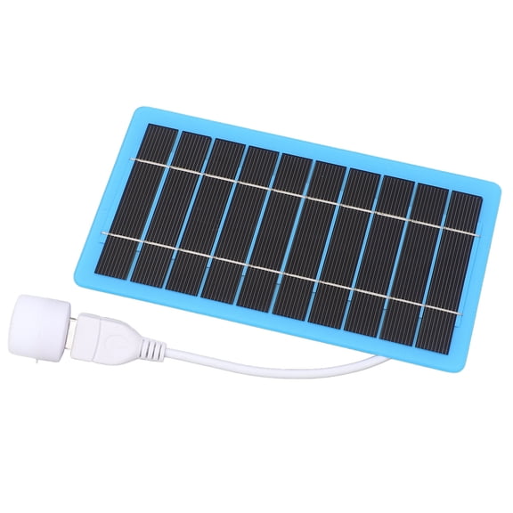 Compact 5V Solar Panel, Eco,Friendly USB Charging For Hiking, Fishing Outdoor Use, 5W Output