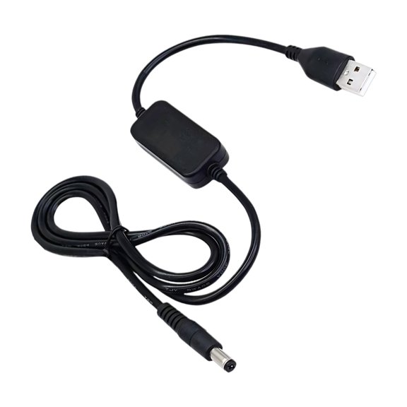 Compact 5V To 12V Boosting Cable With DC5521 Interfaces USB 5V To DC5521 12V Step Up Power Cable for Various Electronic Gadgets