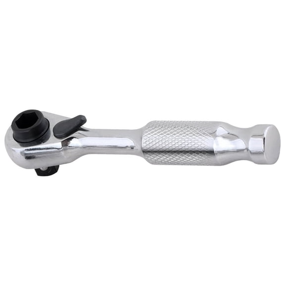 Compact 6.35mm Double Purpose Ratcheting Wrench 72 Tooth Mechanism Professional Socket Adapter Sturdy Steel Construction