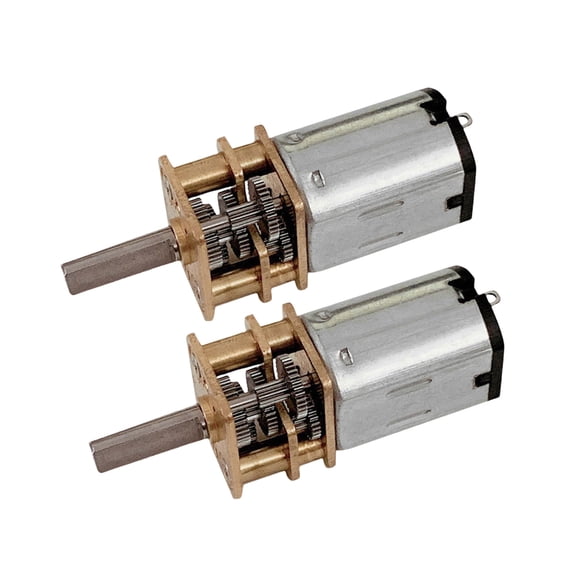 Compact 6V/12V 100RPM Motor Metal for Small Robot Development Slow Speed Gear Motor