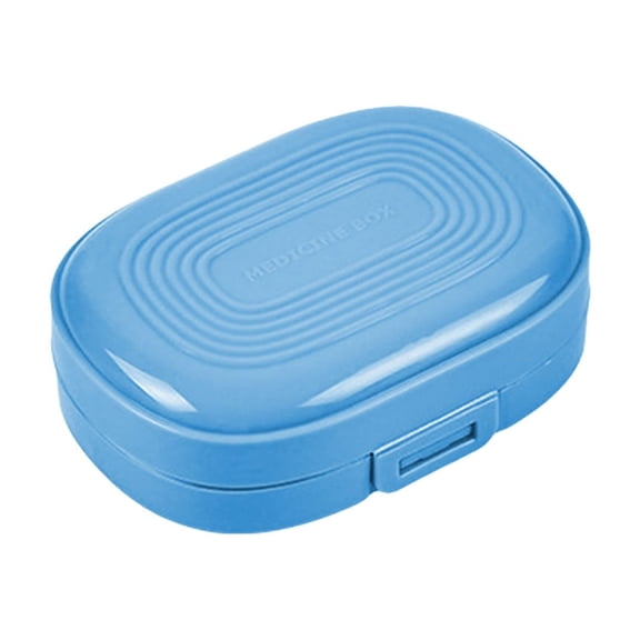 Compact 7 Grid Storage Organizer,Moisture Proof Mini Box,Portable Travel Container,Detachable Compartment Case,Semi Transparent Visible Bin,Small Accessories Keeper,Lightweight Carry Box