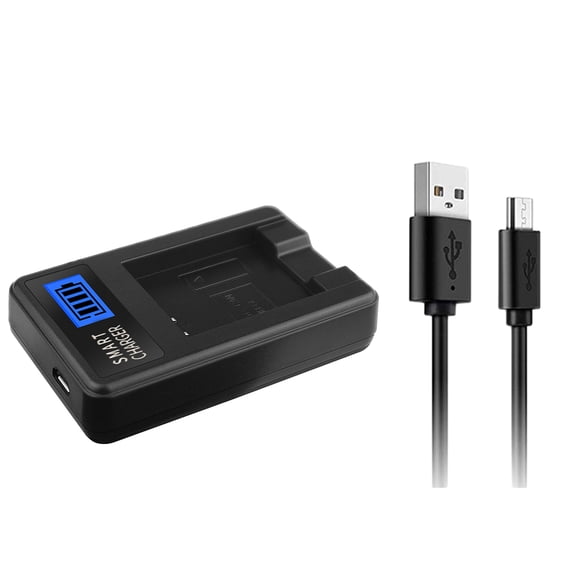Compact ABS Camera Battery Charger LCD Display for NB6L, SX710/SX700/SX600 Camera Versatile Charging Option USB Charger