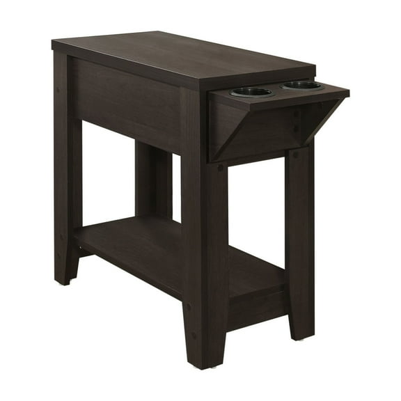 Compact Accent Table with Storage: Side, End, Lamp Table for Living Room or Bedroom